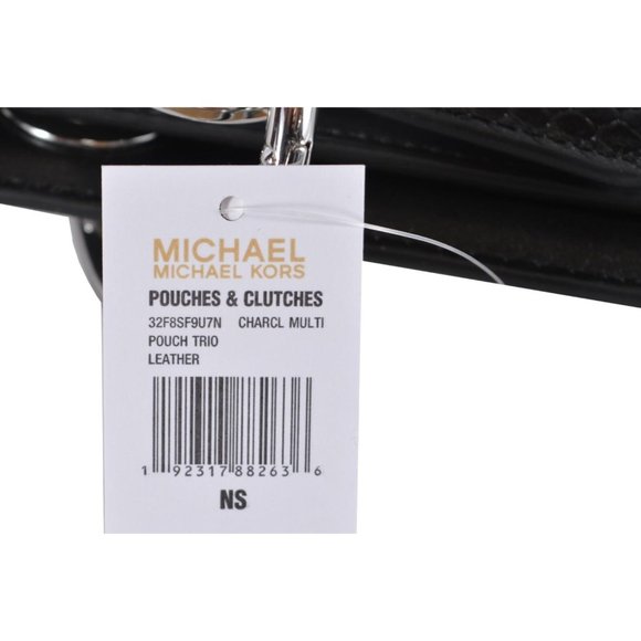 Michael Kors Tri Color Leather Triple Pouch Pouch - Picture 7 of 7
